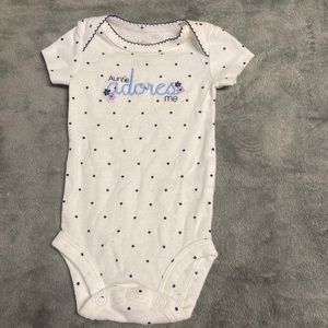Just One You by Carter’s “Auntie Adores Me” Bodysuit Size NB Newborn